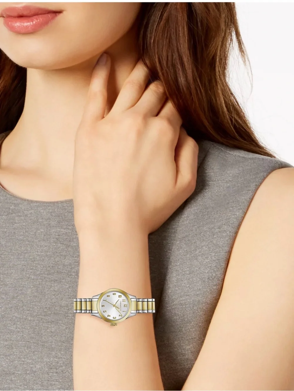Caravelle Two-Tone Stainless Steel Bracelet Watch 24mm